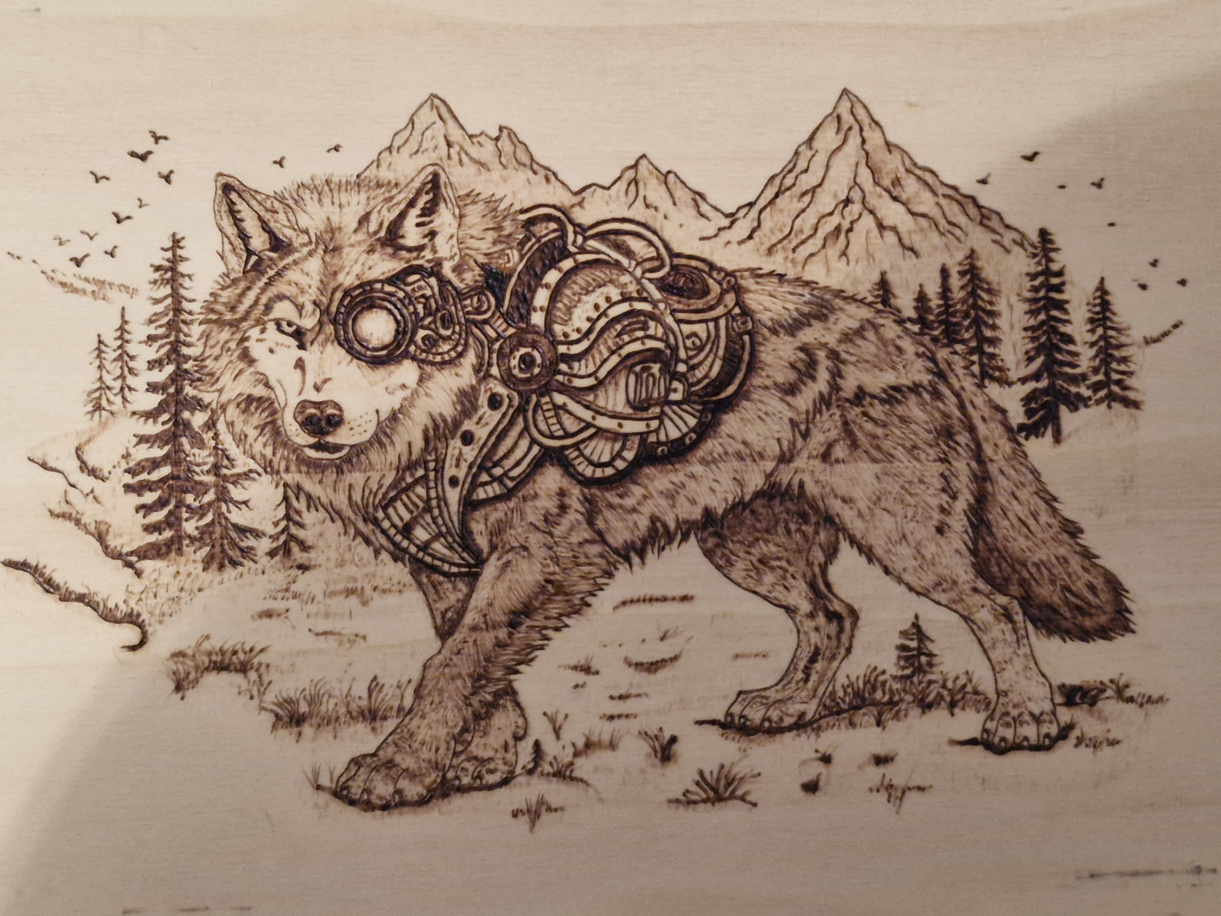 Brandmalerei Arbeit 5